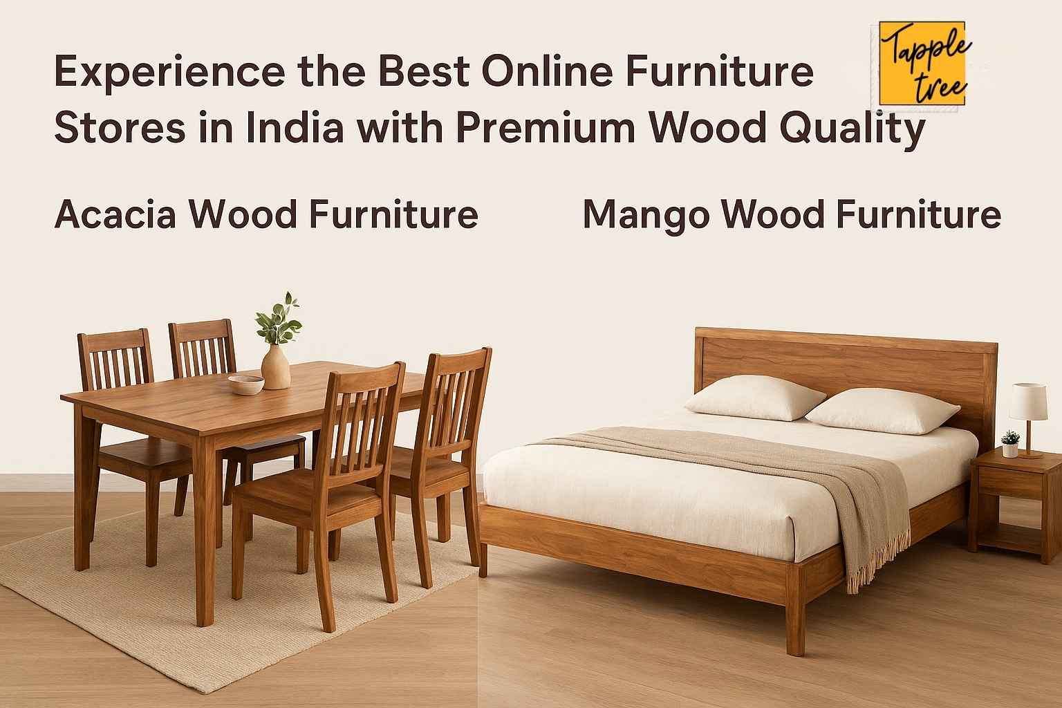 Experience the Best Online Furniture Stores in India with Premium Wood Quality