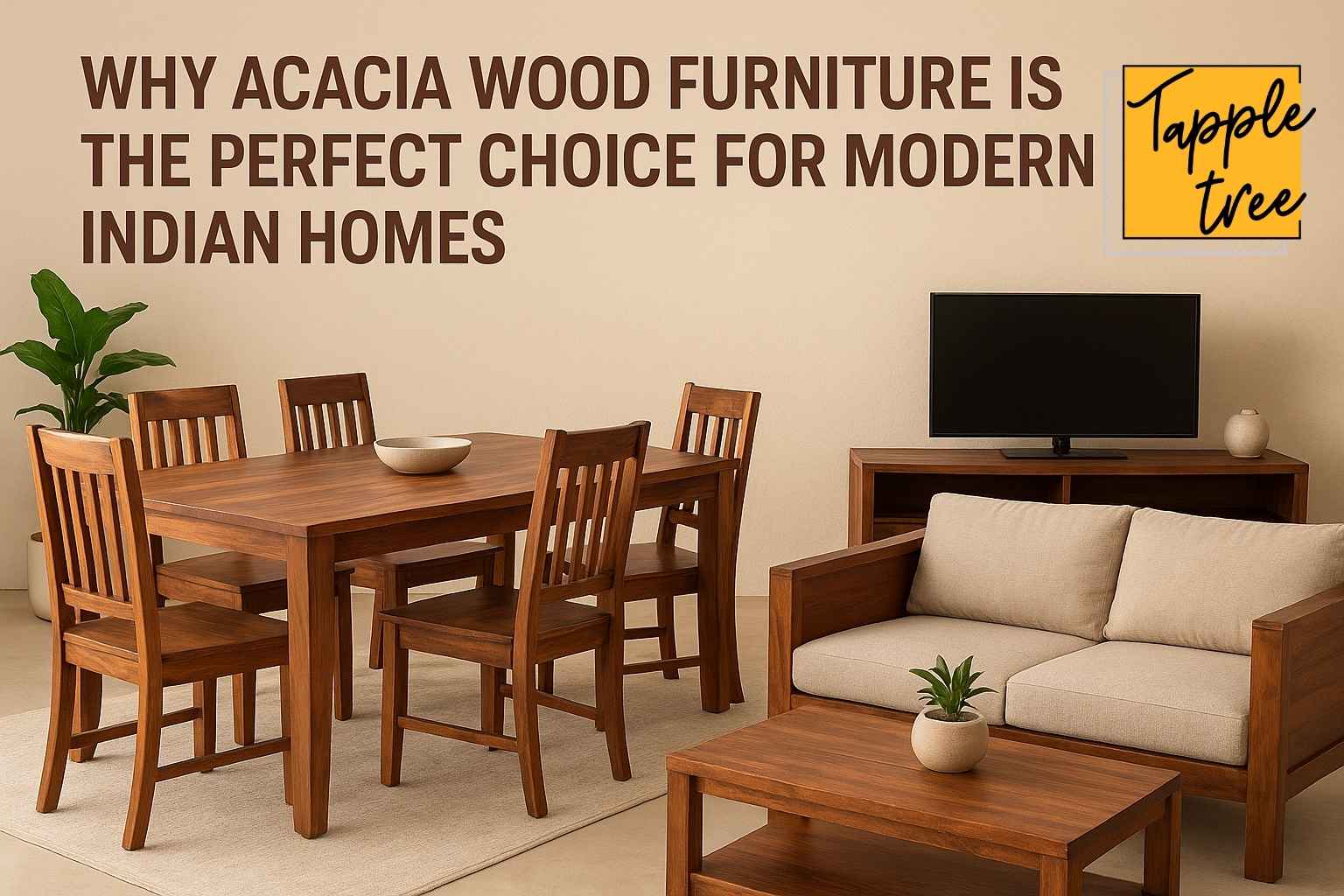 Why Acacia Wood Furniture is the Perfect Choice for Modern Indian Homes