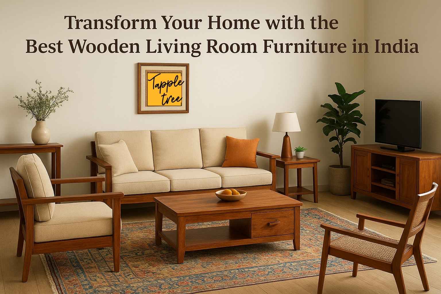 Transform Your Home with the Best Wooden Living Room Furniture in India Introduction