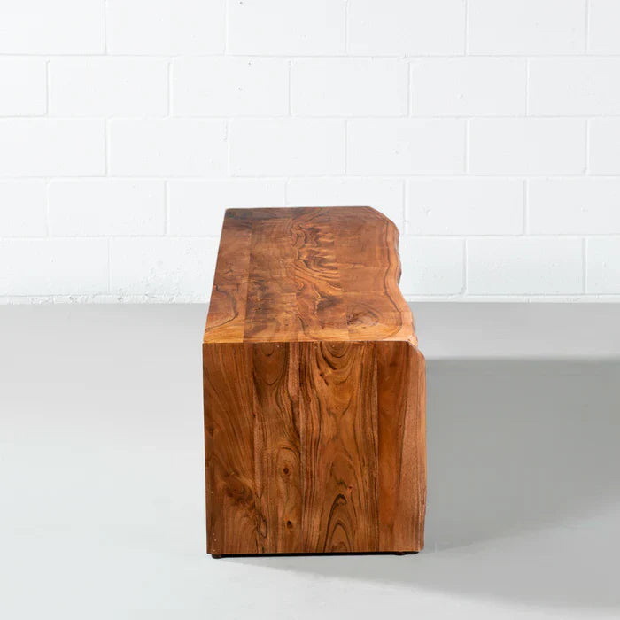 NASHVILLE - Modern Rustic Live Edge Acacia Wooden TV Unit