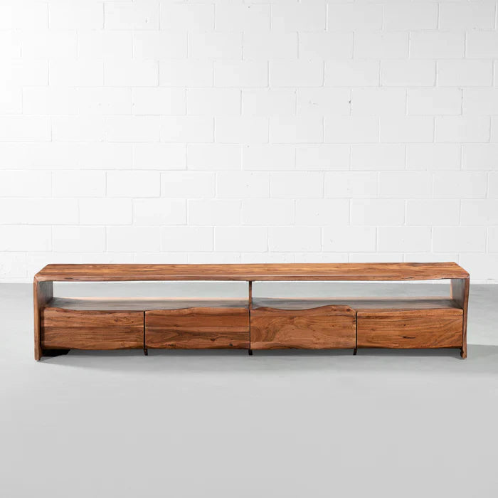 NASHVILLE - Modern Rustic Live Edge Acacia Wooden TV Unit