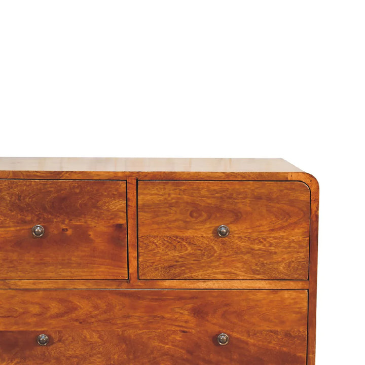 Curved Chestnut Chest