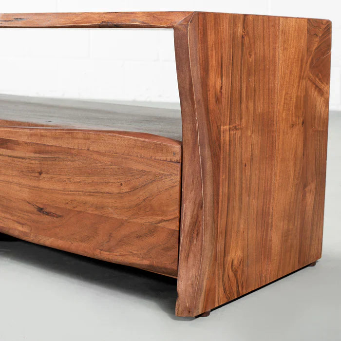 NASHVILLE - Modern Rustic Live Edge Acacia Wooden TV Unit