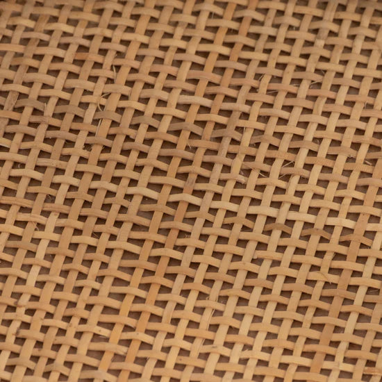 Jerry Natural Wood and Rattan End Table