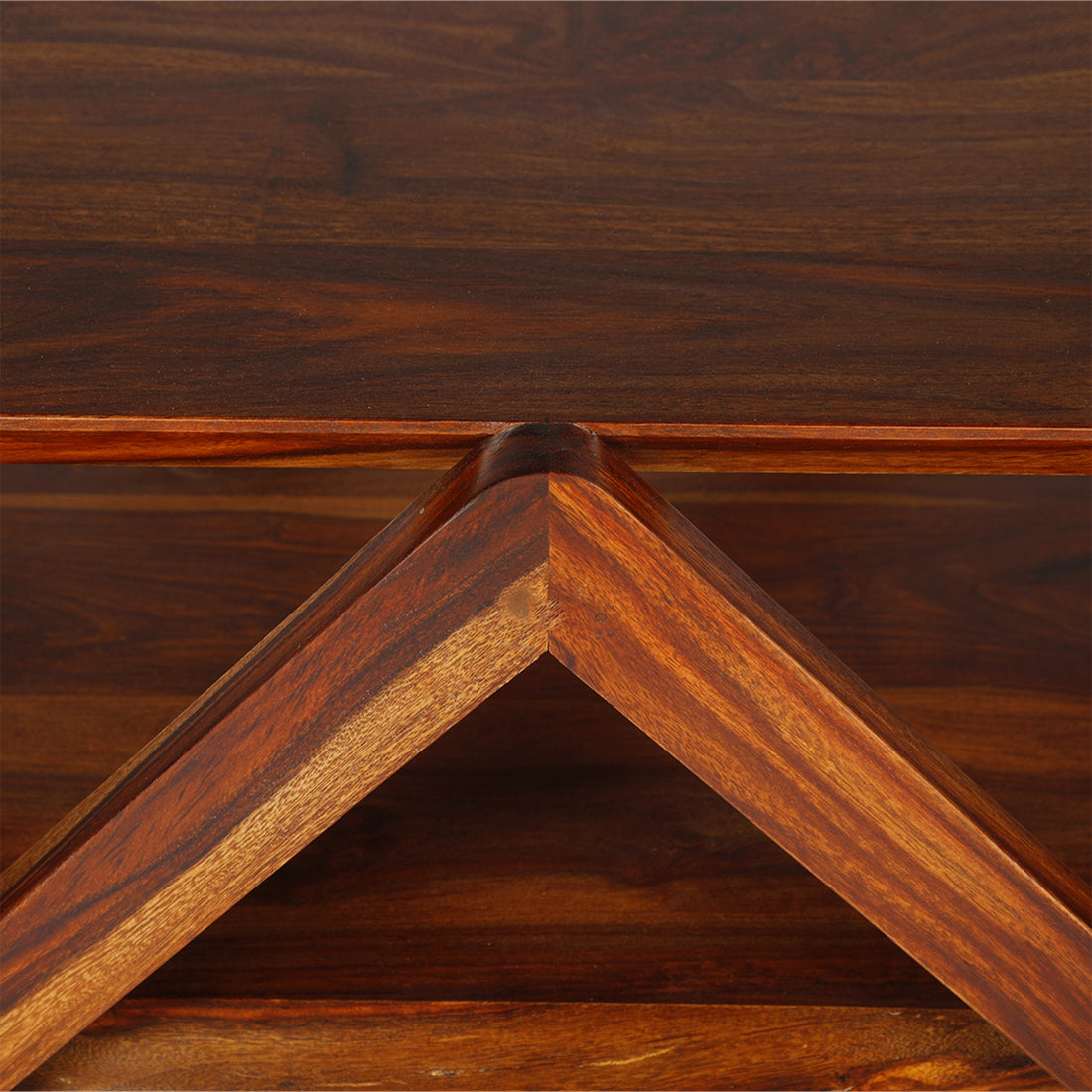 Sidney coffee table open storage sheesham wood
