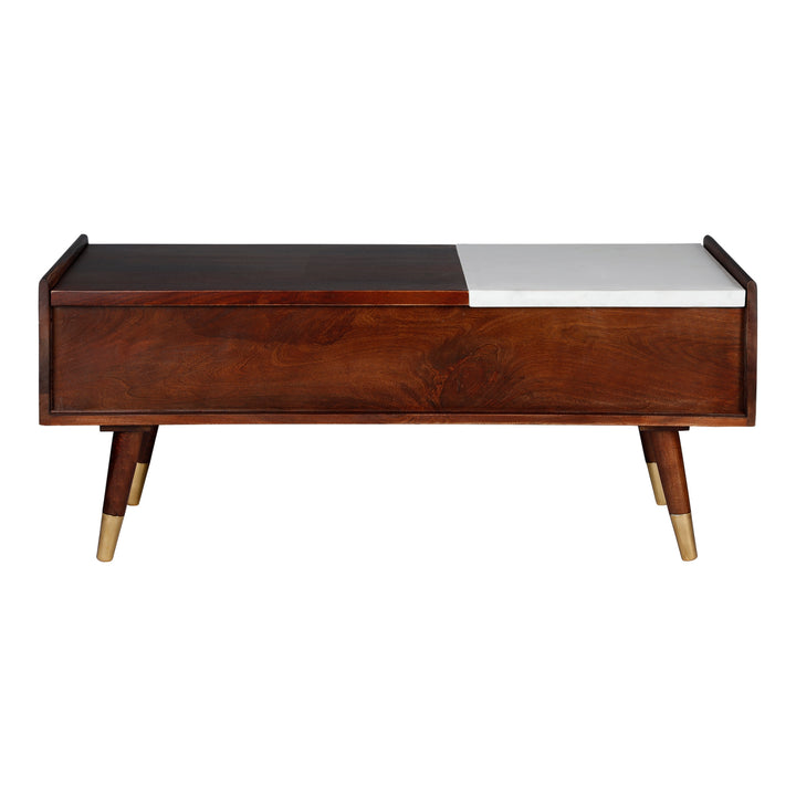 Ciwood lift top coffee table with marble slab