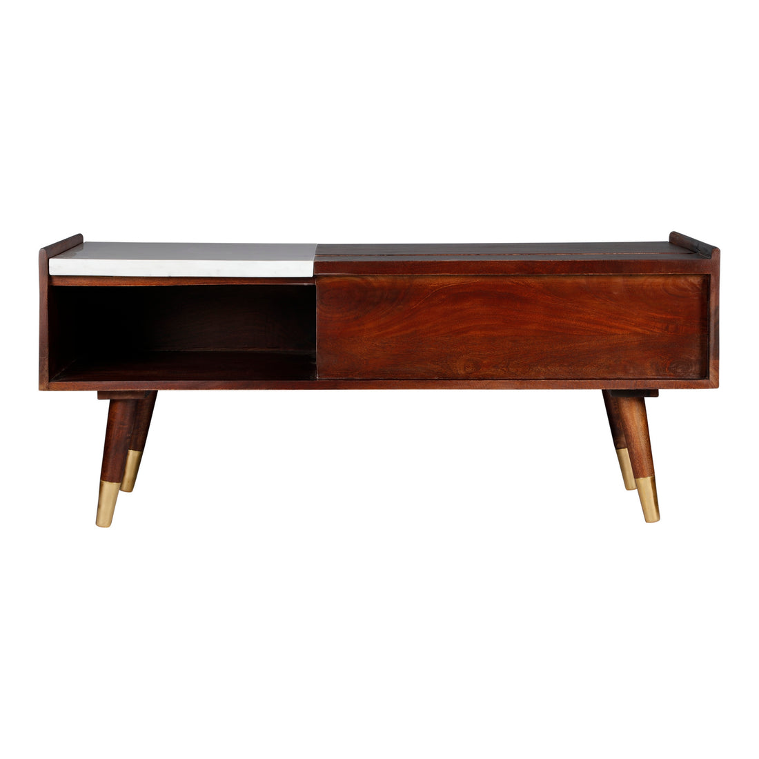 Ciwood lift top coffee table with marble slab