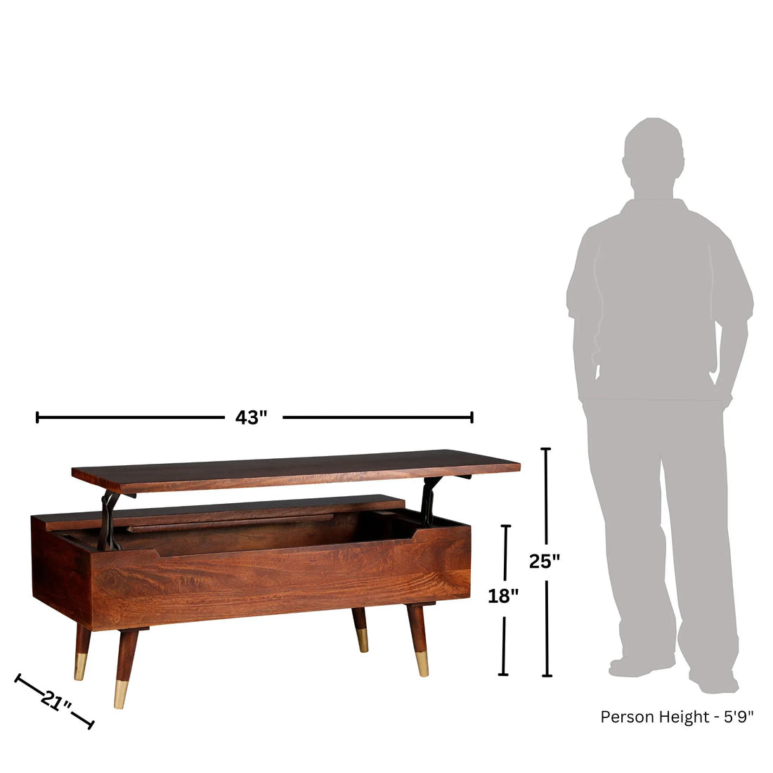 Tokyo lift top coffee table