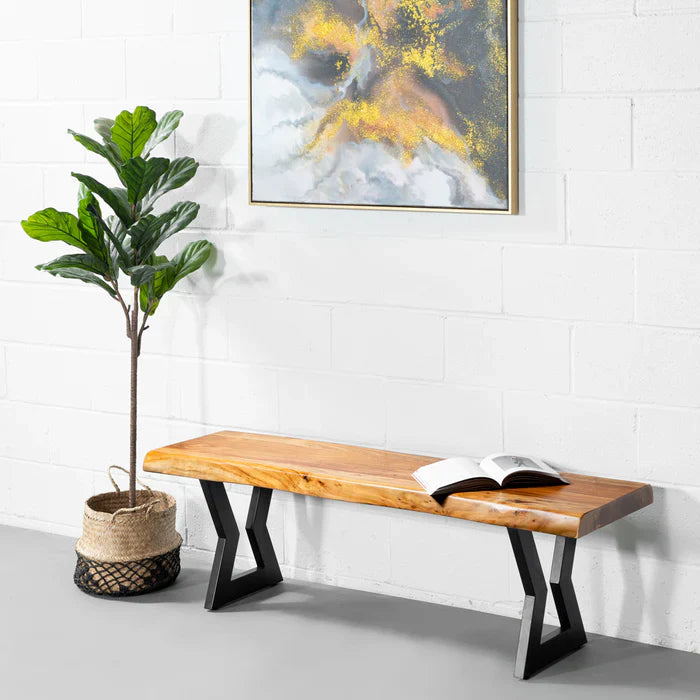 TIME - Acacia Live Edge Bench