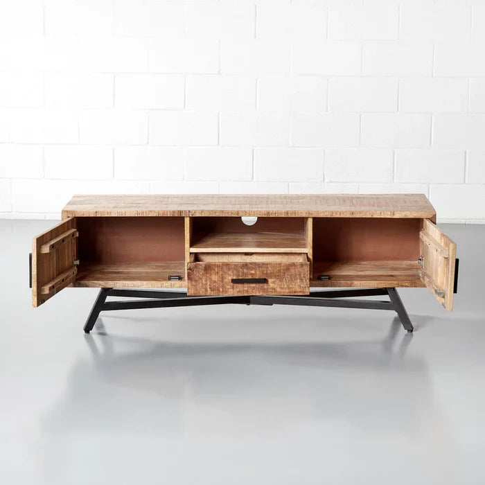 SUNBURST - Mango Wood TV Unit