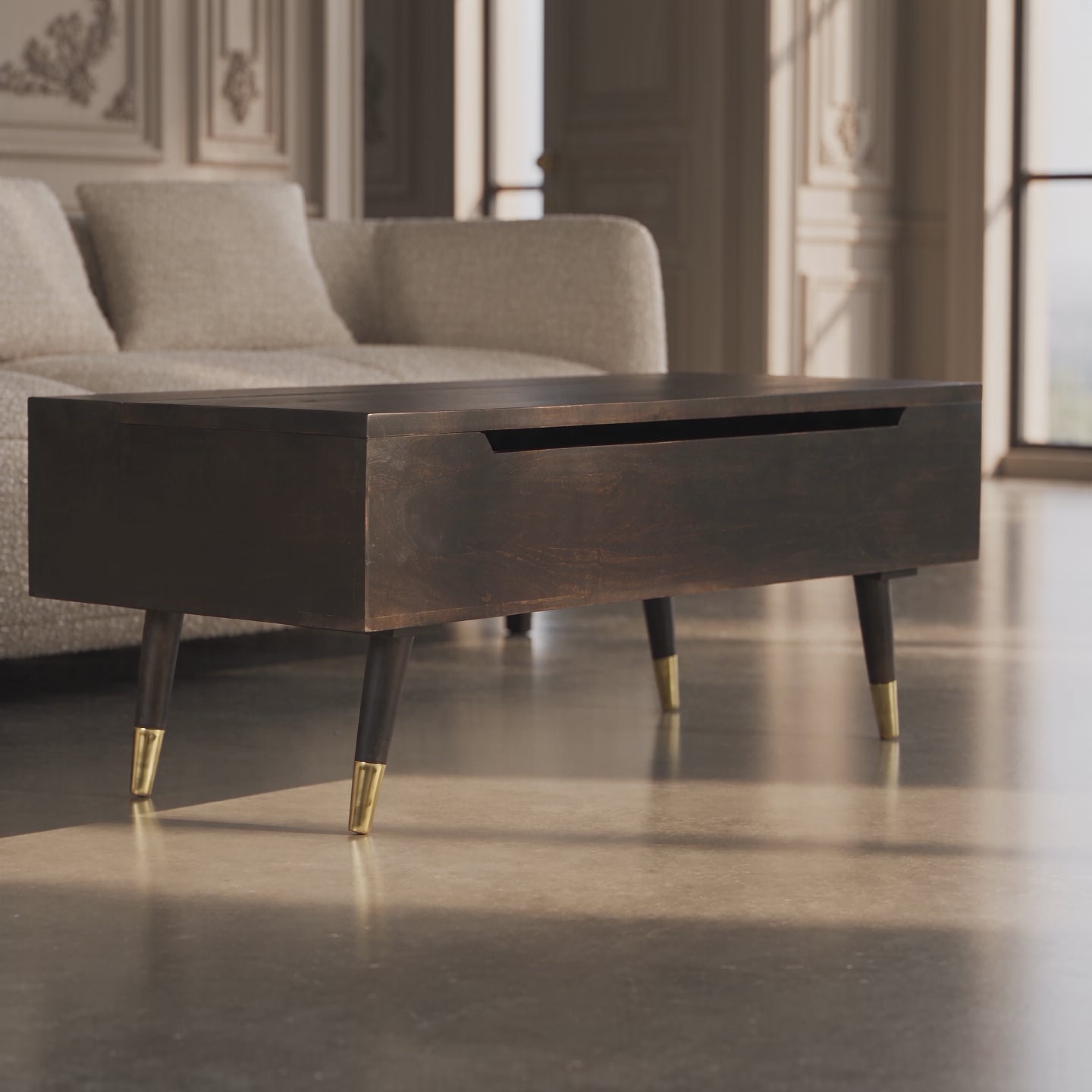 Tokyo Dark Walnut Lift-Top Coffee Table — product video