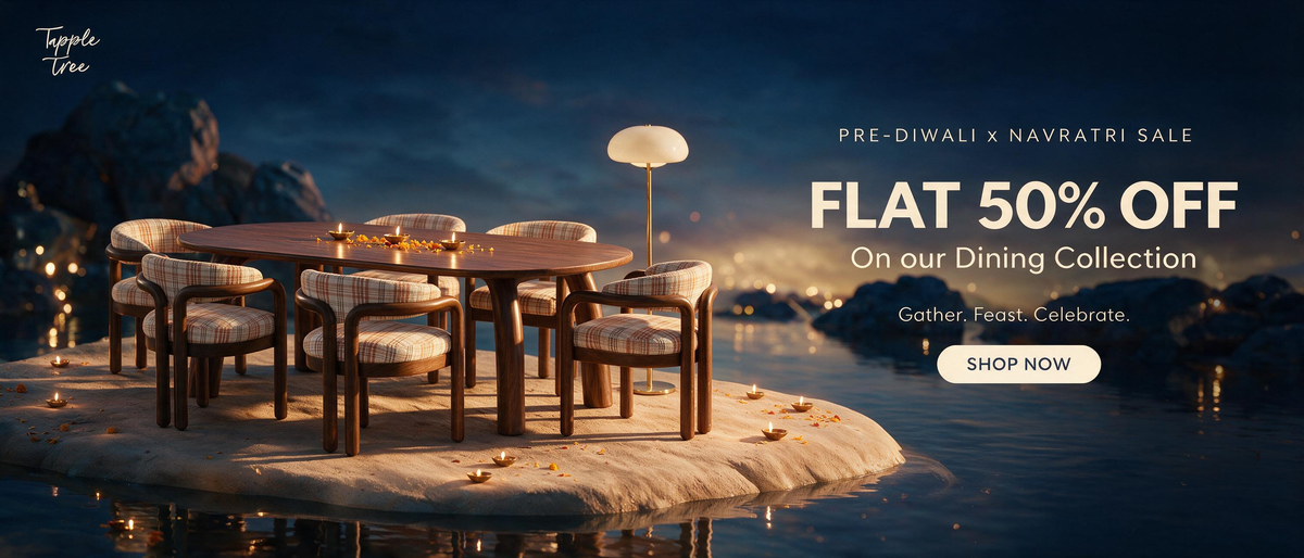 Tapple Tree Pre-Diwali and Navratri sale: flat 50% off the dining collection.