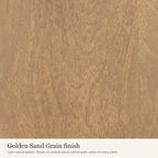 Golden Sand Grain finish swatch: close-up of the light natural golden wood colour and grain