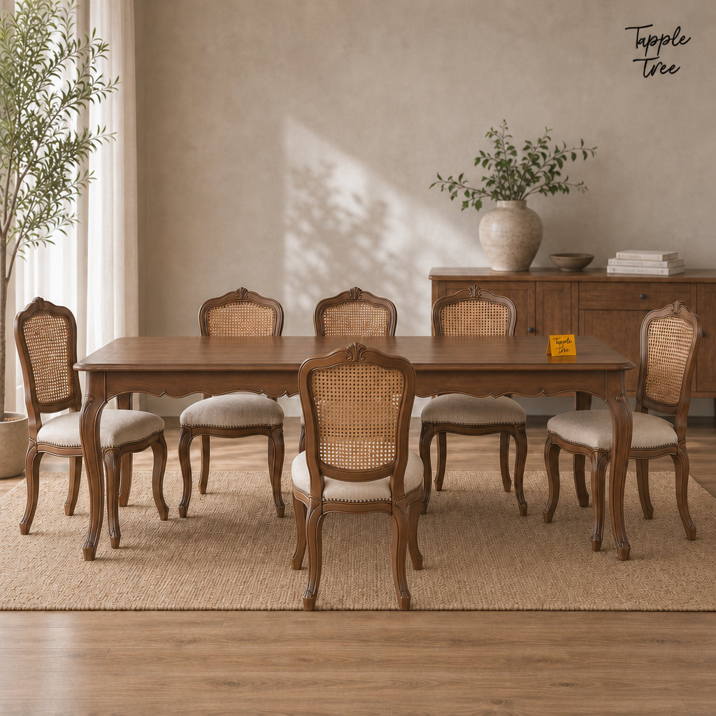 Cane Heritage Dining Set — lifestyle front