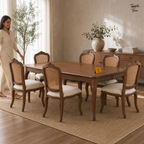 Cane Heritage Dining Set — lifestyle walking woman