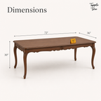 Cane Heritage Dining Set — dimensions