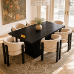 Noir Fluted Dining Set — lifestyle elevated