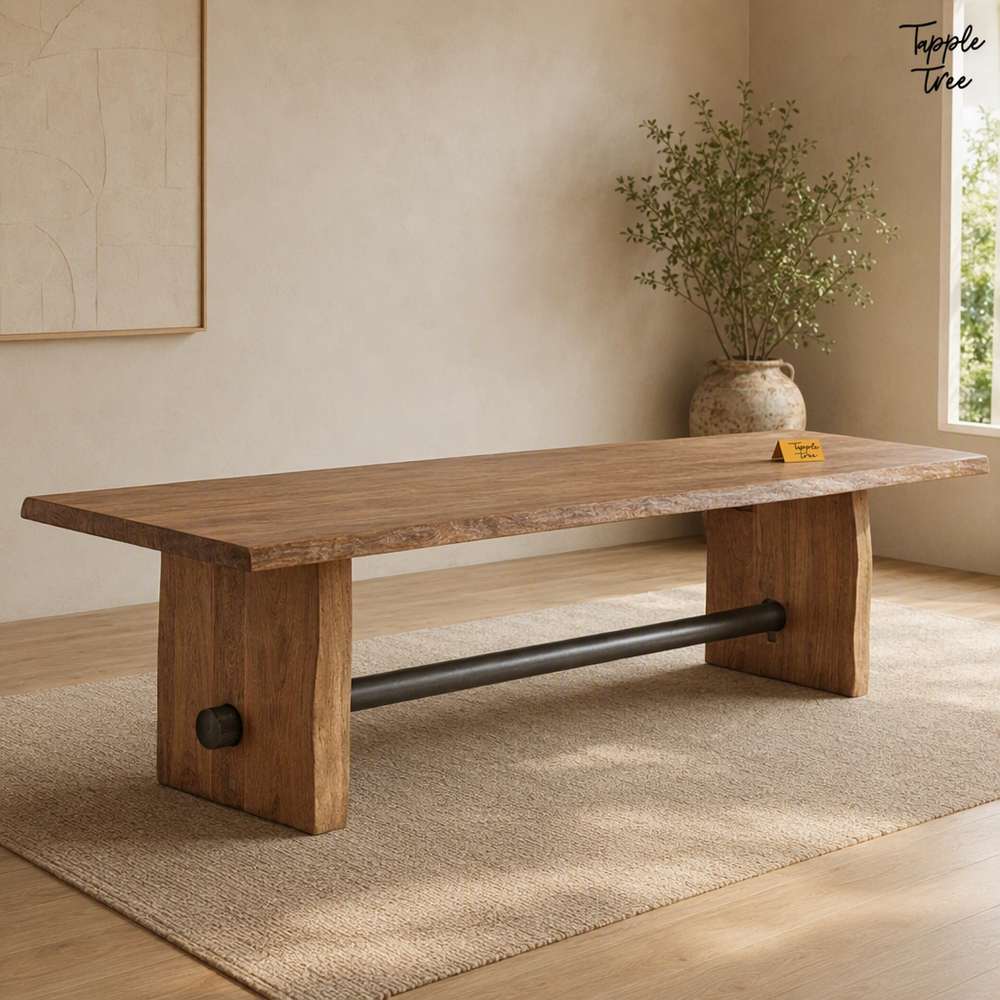 Rustic Beam Dining Table — lifestyle hero