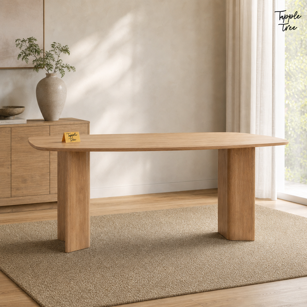 Sidney Mango Dining Table — lifestyle front