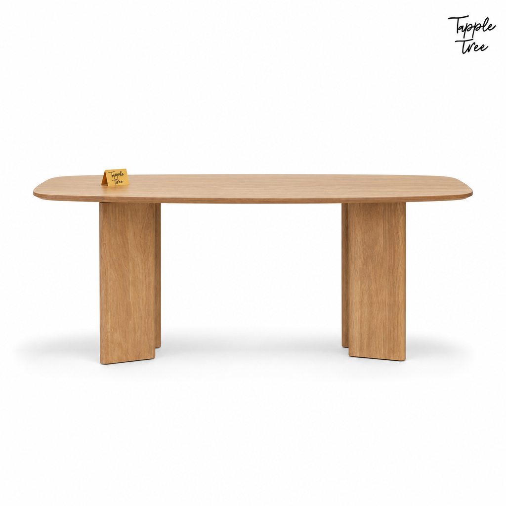 Sidney Mango Dining Table — white front