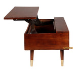 Lisbon lift-top coffee table with screen print — product view 4