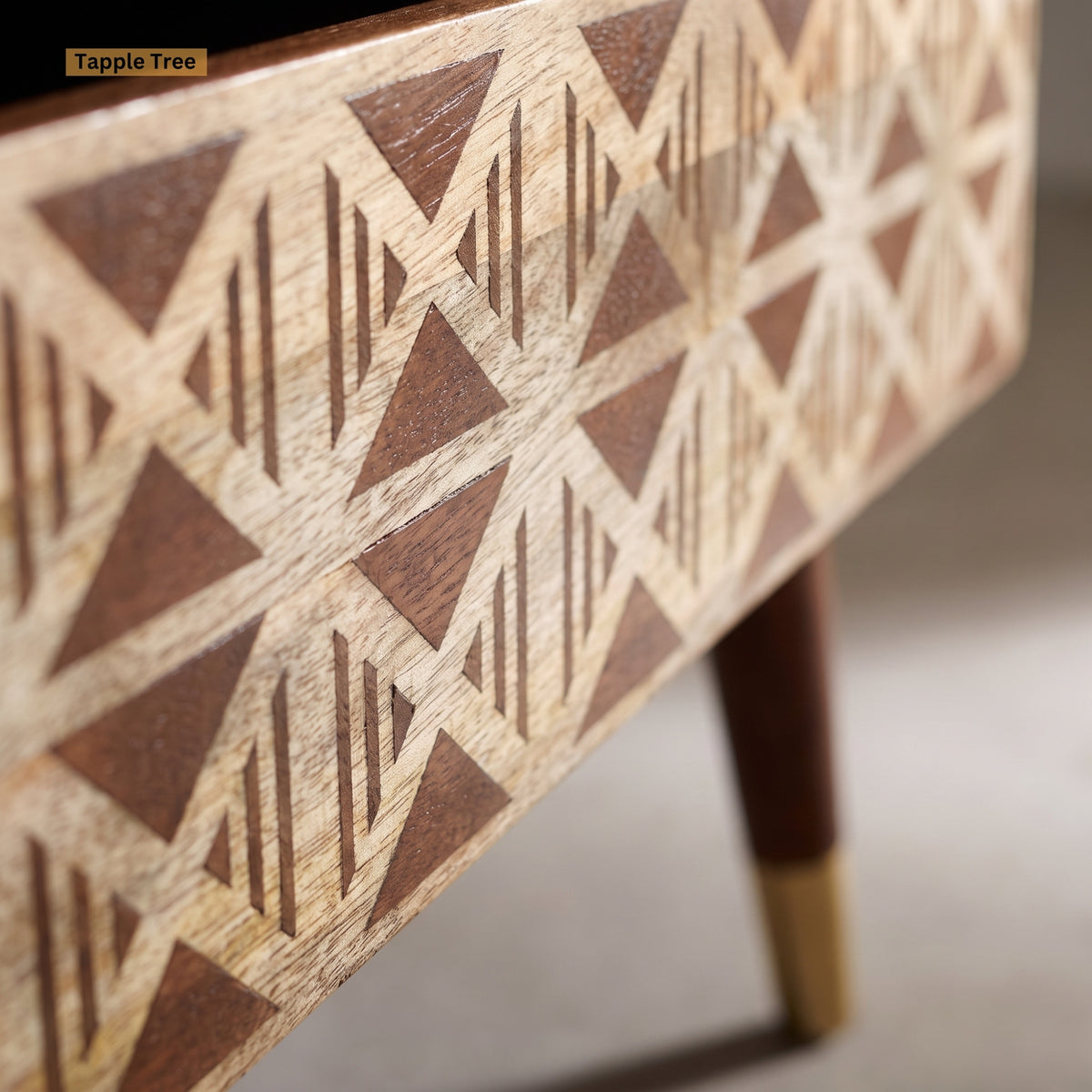 Lisbon lift-top coffee table with screen print — product view 5
