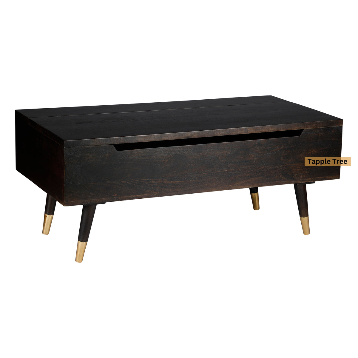 Tokyo lift-top coffee table in walnut finish — product view 2