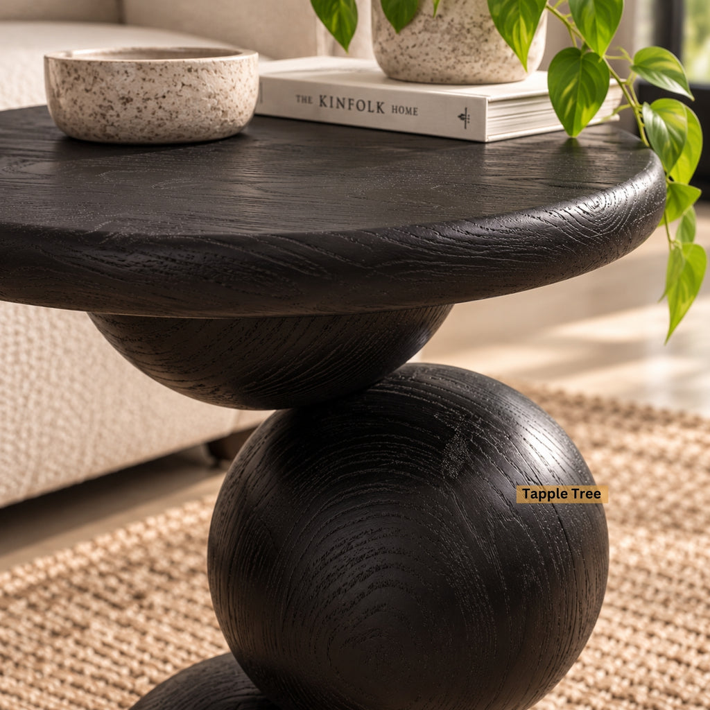 Ohana black end table — product view 2