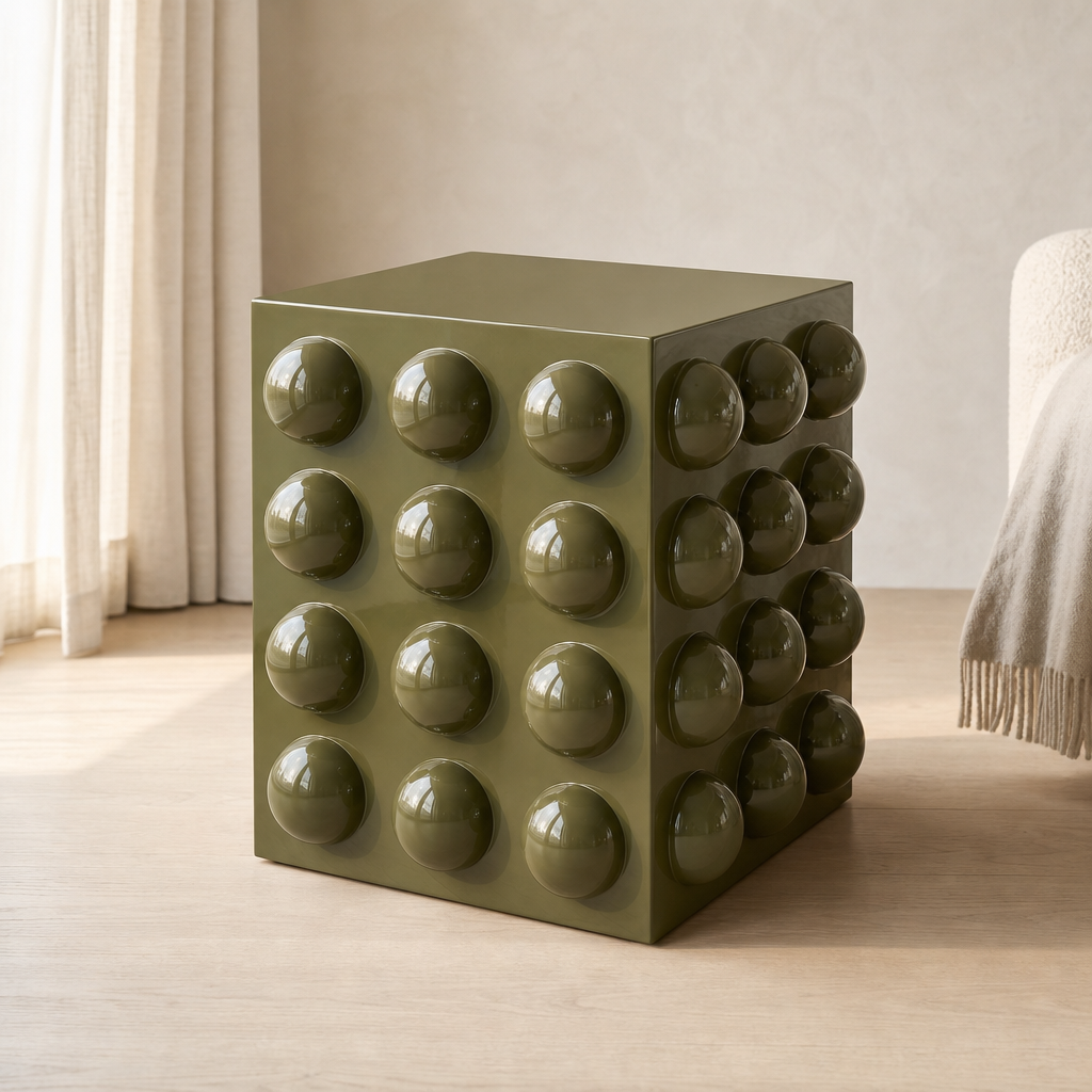 Bolla Olive Green End Table — product view