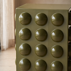 Bolla Olive Green End Table — detail