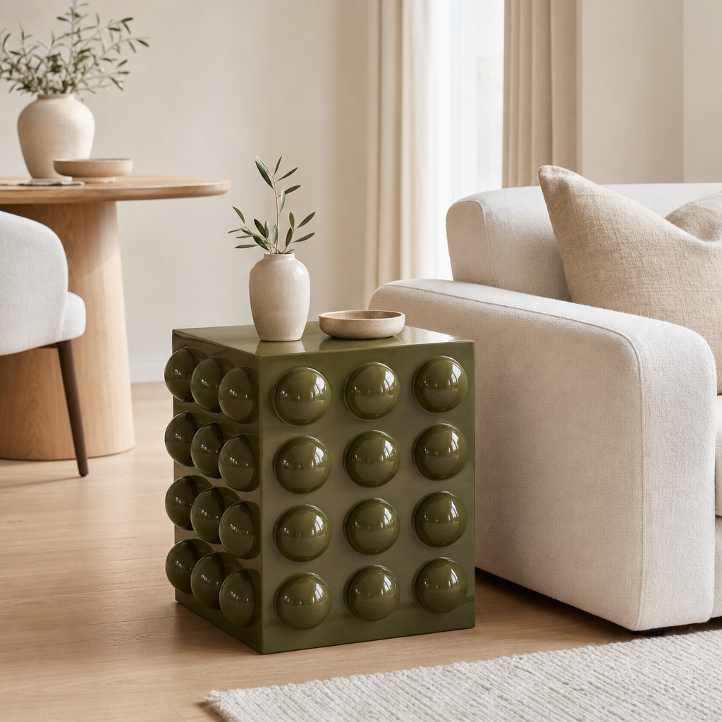 Bolla Olive Green End Table — product view