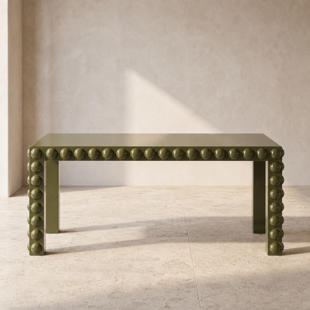 Bolla Olive Green Dining Table — product view