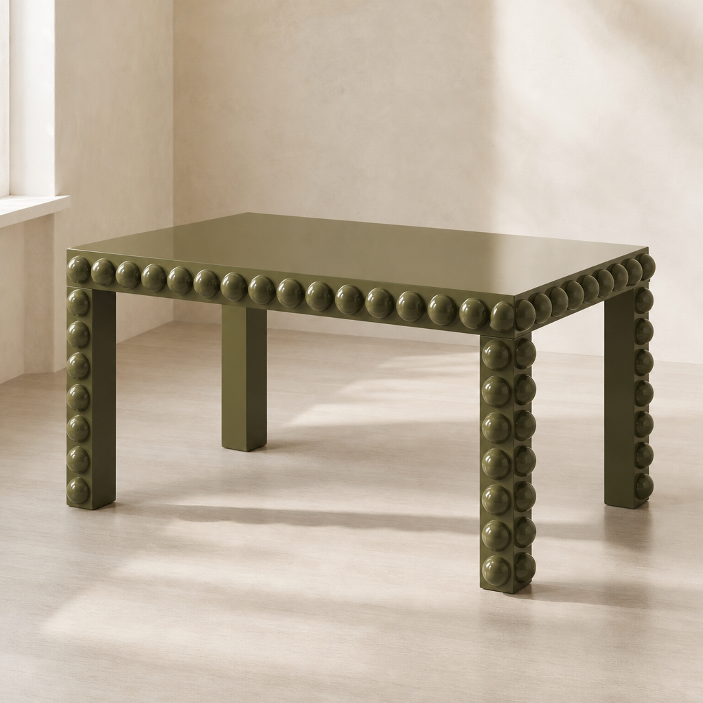 Bolla Olive Green Dining Table — product view