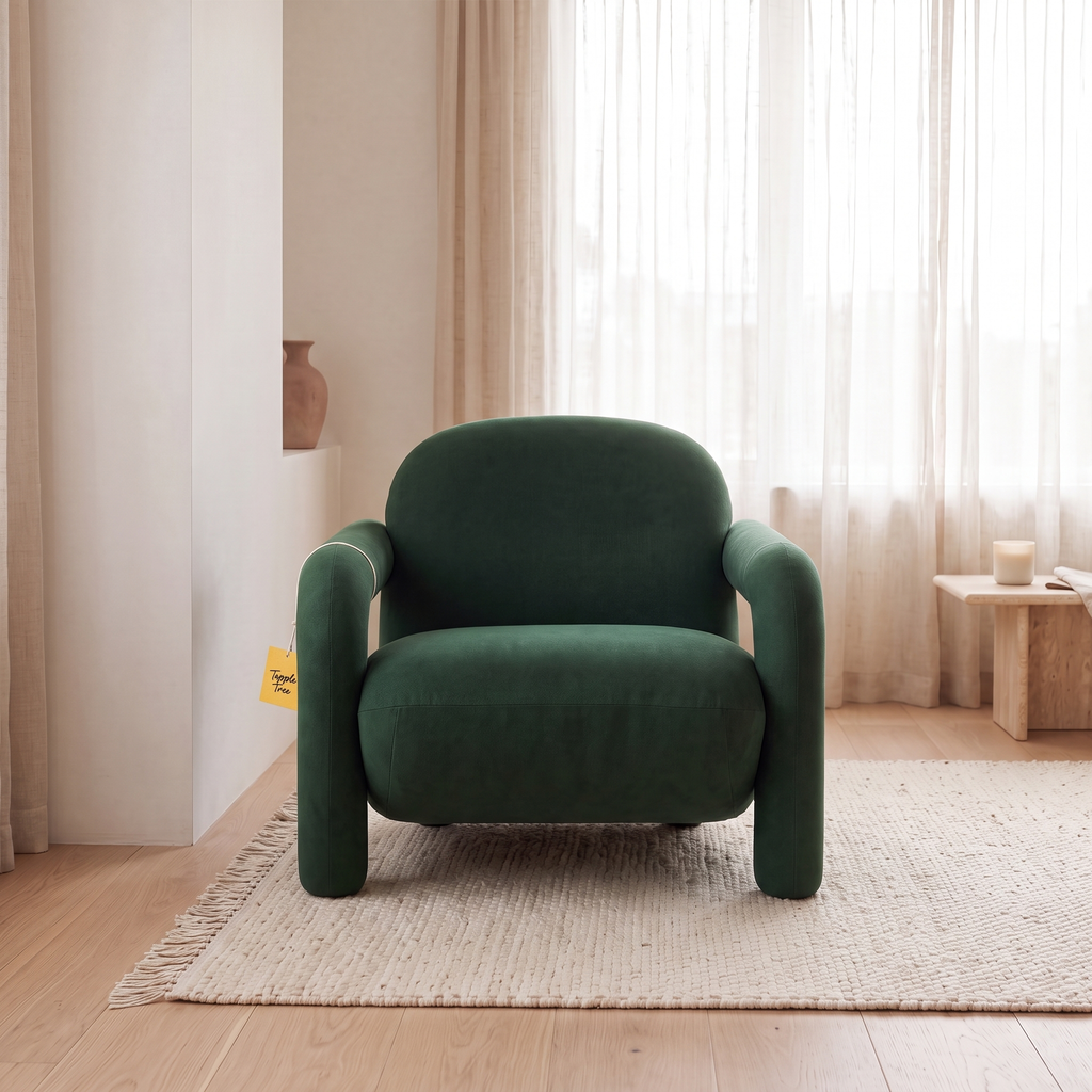 Alden Grove Premium High Quality Plywood Accent Chair — Lifestyle Front