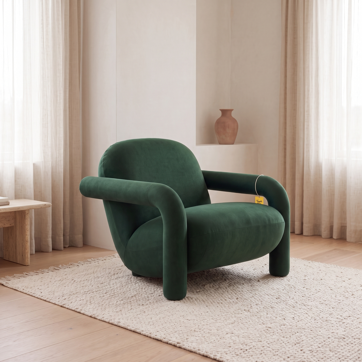 Alden Grove Premium High Quality Plywood Accent Chair — Lifestyle Opposite Three Quarter