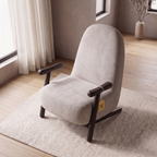 Alden Crest Mango Wood Accent Chair - Dark Walnut — Lifestyle Elevated Angle