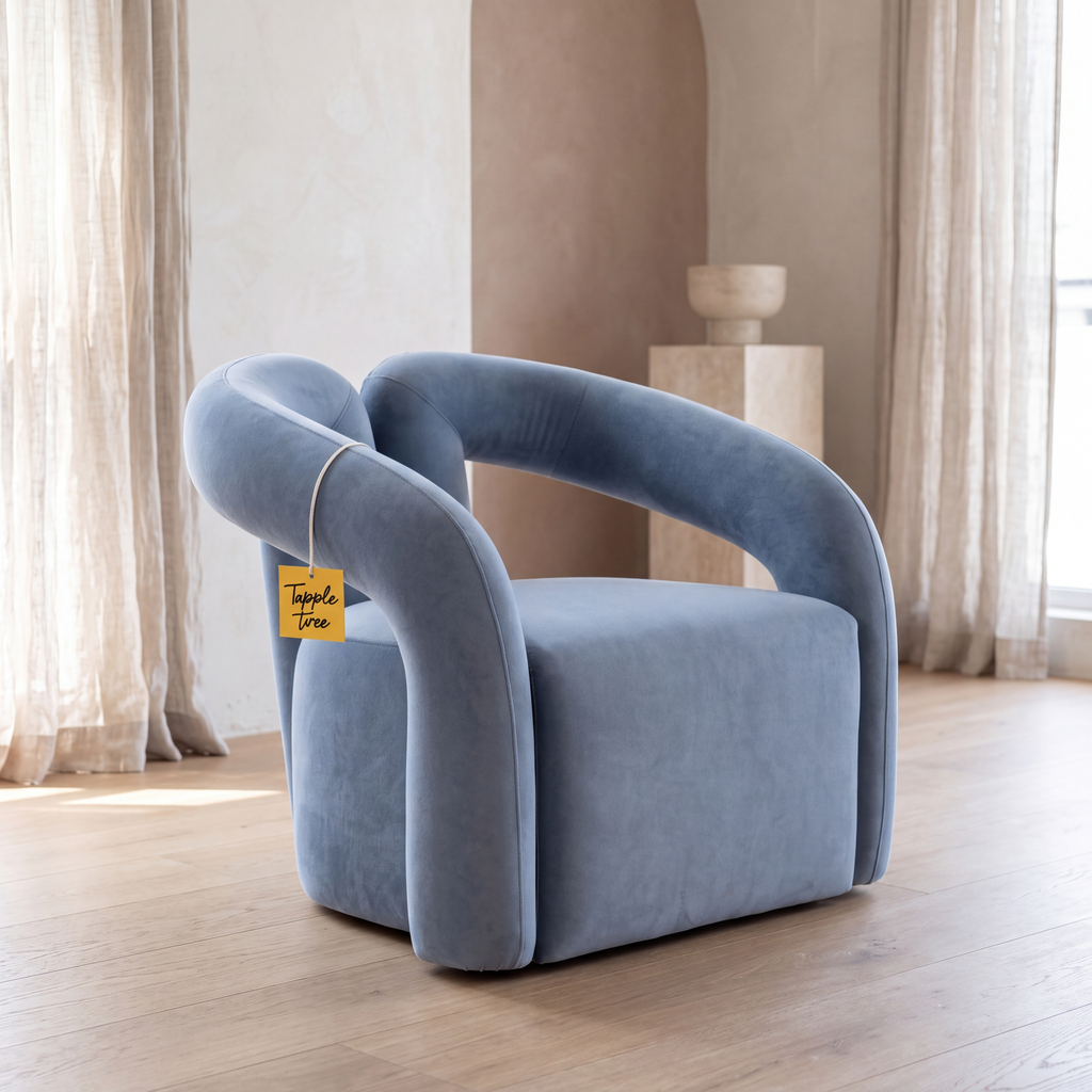 Alden Ridge accent chair by Tapple Tree, main lifestyle view