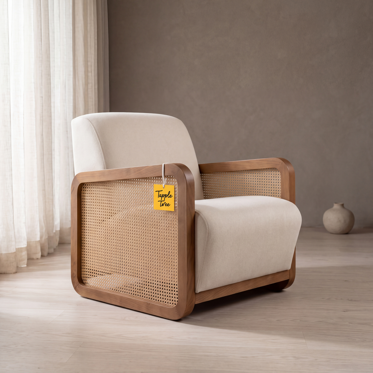 Alden Brook accent chair by Tapple Tree, main lifestyle view