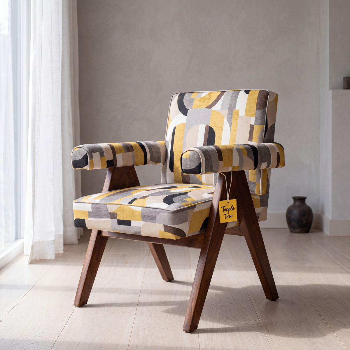 Alden Heath accent chair by Tapple Tree, main lifestyle view