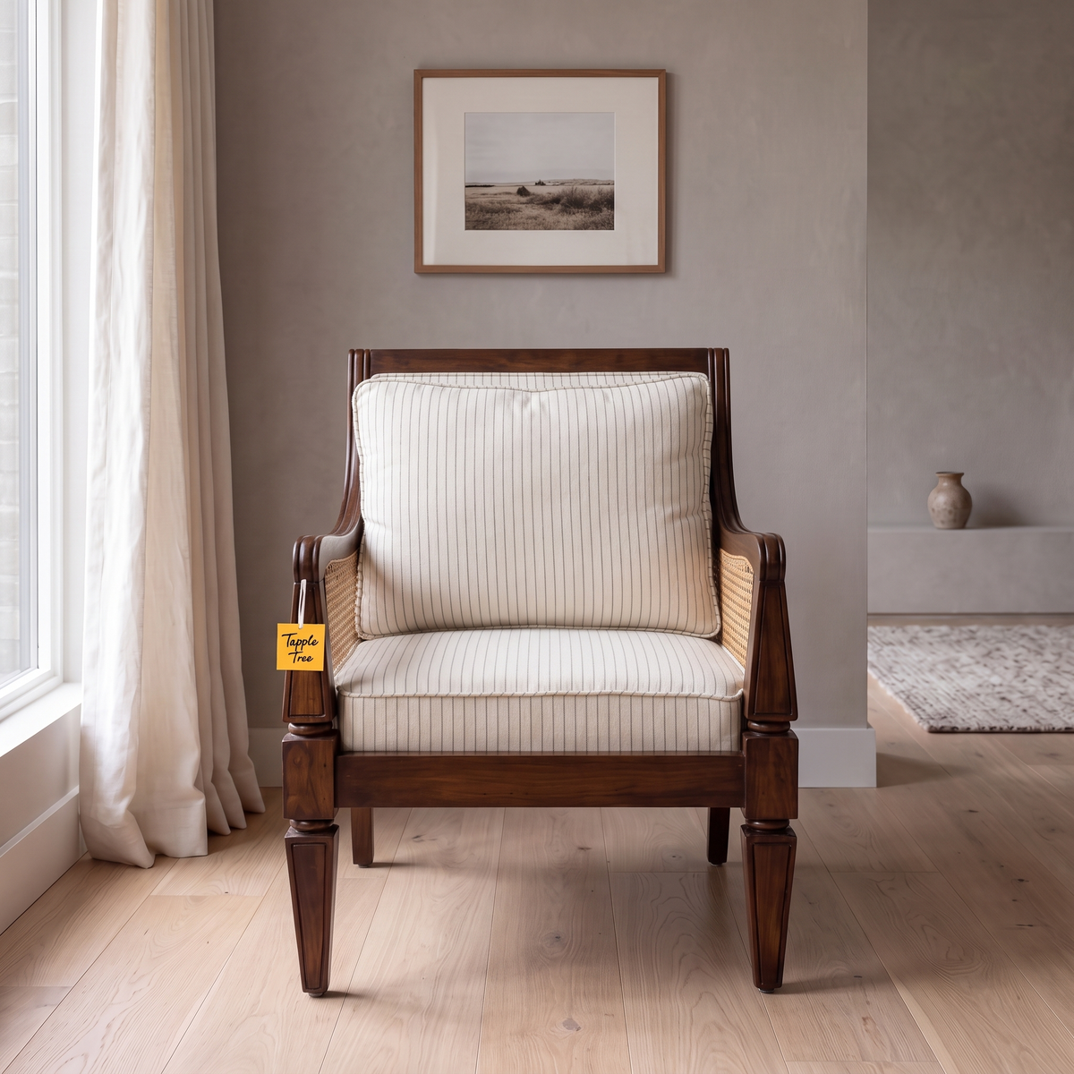 Alden Field Mango Wood Armchair - Provincial Teak — Lifestyle Front