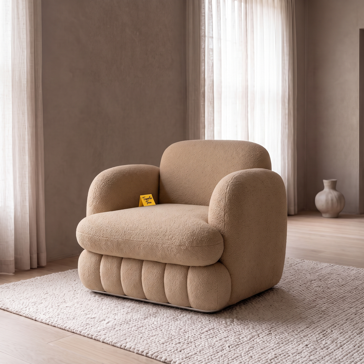 Alden Bay Premium High Quality Plywood Armchair — Lifestyle Opposite Three Quarter