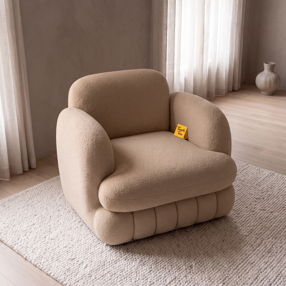 Alden Bay Premium High Quality Plywood Armchair — Lifestyle Elevated Angle