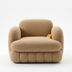 Alden Bay Premium High Quality Plywood Armchair — White Front