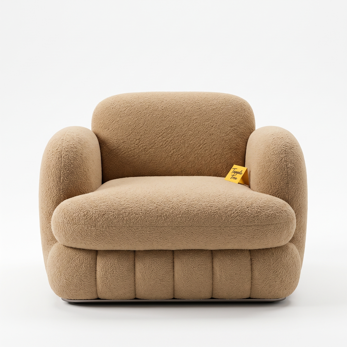 Alden Bay Premium High Quality Plywood Armchair — White Front