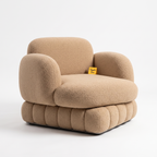 Alden Bay Premium High Quality Plywood Armchair — White Left Three Quarter