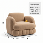 Alden Bay Premium High Quality Plywood Armchair — Dimensions