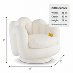Alden Park Premium High Quality Plywood Armchair — Dimensions