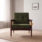 Alden Wood Sheesham Wood Armchair - Provincial Teak — Lifestyle Front