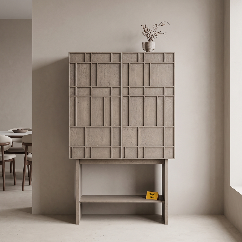 Alden Meadow Bar Cabinet — lifestyle angle 1