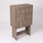 Alden Meadow Bar Cabinet — White background angle 4